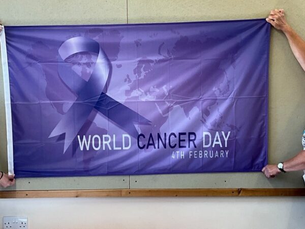 152 x 91 / 5ft x 3ft - World Cancer Day